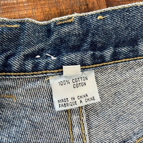 ALFRED Sung Blue Denim High Waisted Straight Leg Mom Jeans - Picture 12 of 13